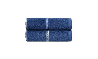 Urban Comfort 2 Pc Hand Towel Set,Doodle Blue| 450 GSM Cotton|Dry Fast