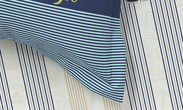 Juniors Double Bedsheet, Passport| 144TC Cotton|2 Pillow Covers & 2 Cushion Covers
