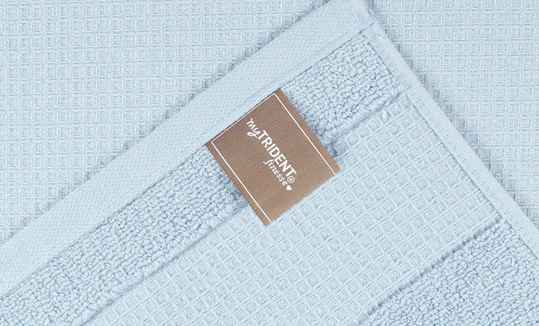 Finesse Fashion Waffle Bath Towel, Cloud|600 GSM Cotton