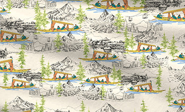 Atulaya Bharat King Bedsheet Set, Kashmir Ki Kali|144 TC Cotton|2 Pillow Covers