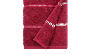 Urban Comfort Bath Towel, Rosie Wine| 450 GSM Cotton|Dry Fast