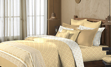 Sanskriti Banarasi Brown King Bedsheet With 2 Pillow Cover, 144Tc, 100% Cotton, Floral, Brown