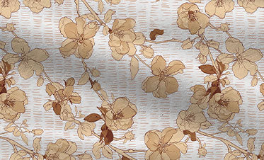 Celebration Queen Bedsheet Set, Shabnam Brown|144 TC Cotton|2 Pillow Covers