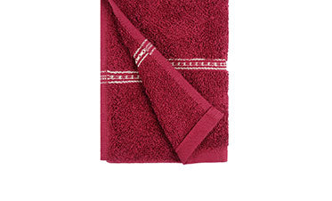 Urban Comfort 2 Pc Hand Towel Set,Rosie Wine| 450 GSM Cotton|Dry Fast
