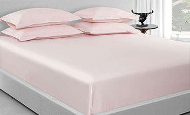 Nectarsoft King Solid Bedsheet Set, Pink| 600 TC Cotton| 4 Pillow Covers