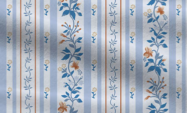 Celebration Queen Bedsheet Set, English Garden Blue|144 TC Cotton|2 Pillow Covers