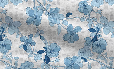 Celebration Queen Bedsheet Set, Shabnam Blue|144 TC Cotton|2 Pillow Covers
