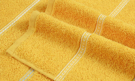 Urban Comfort 2 Pc Hand Towel Set, Drama Yellow| 450 GSM Cotton|Dry Fast