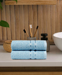 Comfort Living 2Pc Hand Towel ,400 Gsm, Quicky Dry, Cool Blue