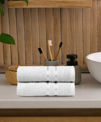 Comfort Living 2Pc Hand Towel, Ice Grey|400 GSM Cotton| Quicky Dry