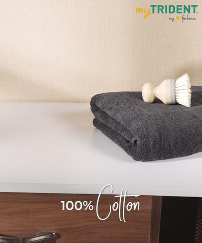 Soft Comfort 1Pc Bath Towel, Allure Black|509 GSM Cotton|Air Rich Technology