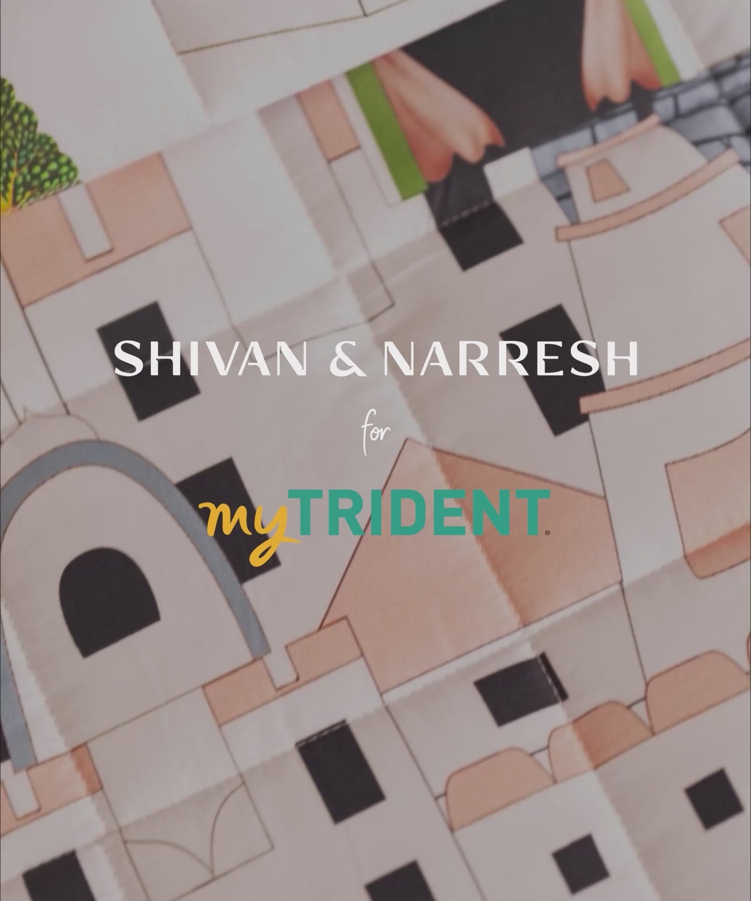 Shivan & Narresh for myTrident King Bedsheet with 4 pillow covers, 400TC, JAISCAPE