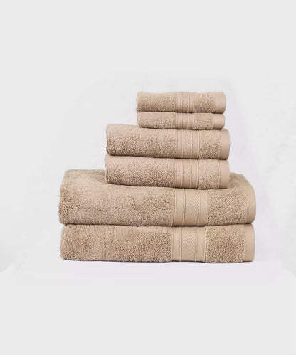 Soft Comfort 6Pc Towel Set, Acron|509 GSM Cotton|Air Rich Technology
