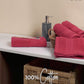 Soft Comfort 4Pc Hand Towel Set, Crimson Red|509 GSM Cotton|Air Rich Technology