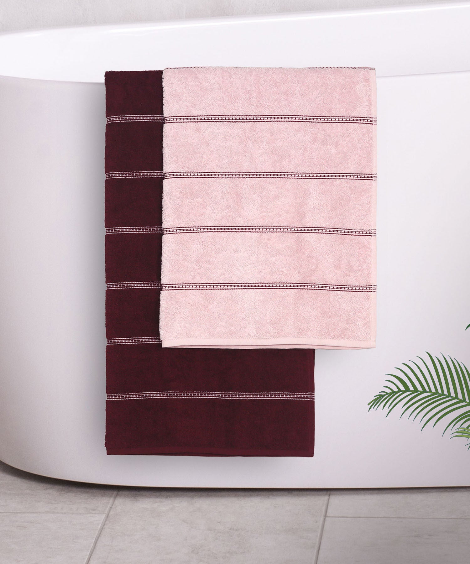 Pink & Maroon
