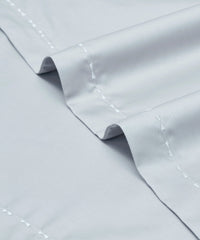 Indulgence Solid King Bedsheet, Teal- Mist |300 TC Cotton|2 Pillow Covers|Thermal Regulation