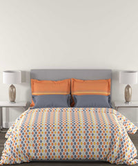 Epitome Queen Bedsheet Set, Avery|144TC Cotton| 2 Pillow Covers